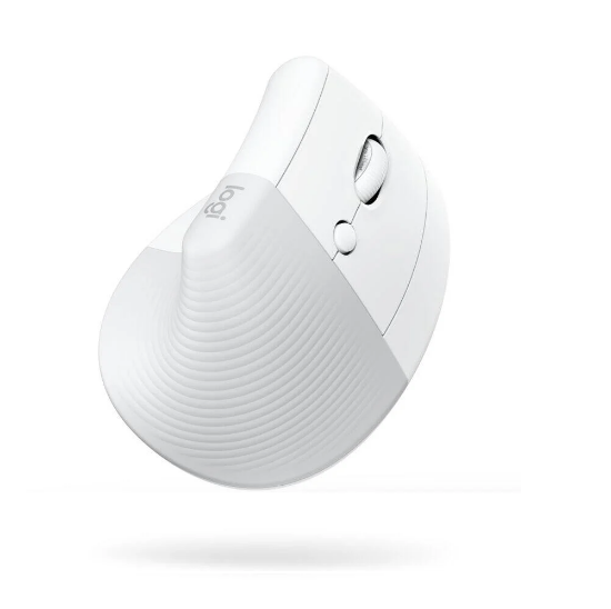 Miš LOGITECH Lift, optički, ergonomski, bežični, USB, bijeli