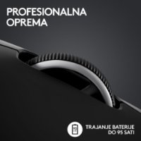 Miš LOGITECH Pro X Superlight 2, bežični, optički, 32000dpi, crni, USB