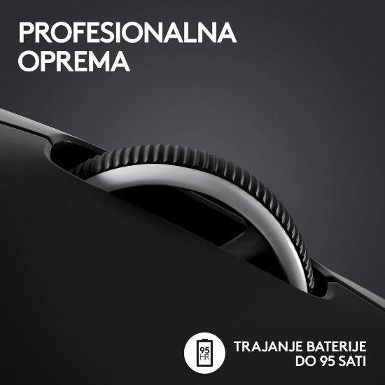 Miš LOGITECH Pro X Superlight 2, bežični, optički, 32000dpi, crni, USB