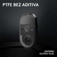 Miš LOGITECH Pro X Superlight 2, bežični, optički, 32000dpi, crni, USB