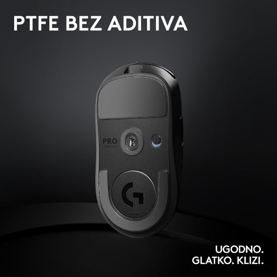 Miš LOGITECH Pro X Superlight 2, bežični, optički, 32000dpi, crni, USB