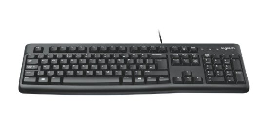 Tipkovnica LOGITECH K120, crna, OEM, USB