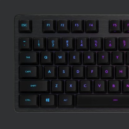 Tipkovnica LOGITECH Gaming G512 Carbon, RGB, mehanička, GX Brown Tactile, US layout, crna