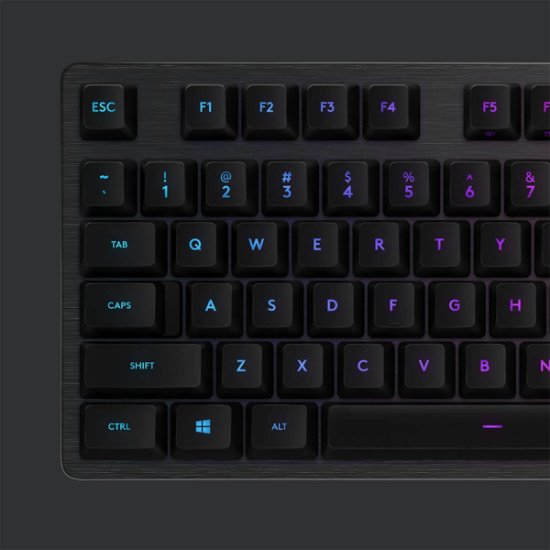 Tipkovnica LOGITECH Gaming G512 Carbon, RGB, mehanička, GX Brown Tactile, US layout, crna