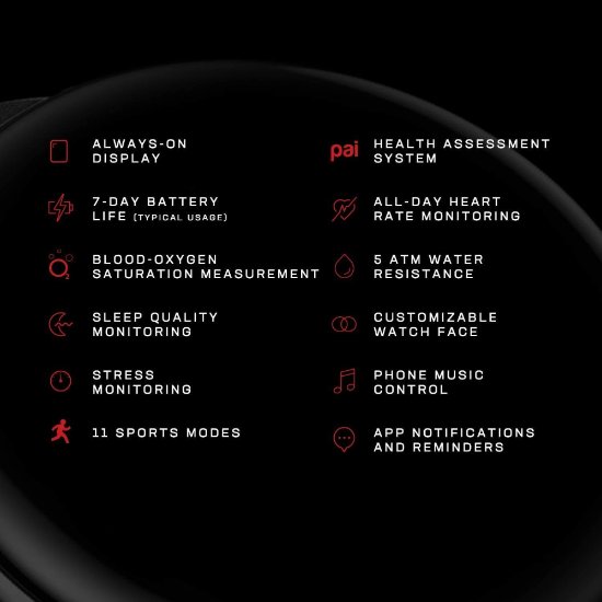 Pametni sat AMAZFIT Zepp E Square, pametne obavijesti, Polar night black