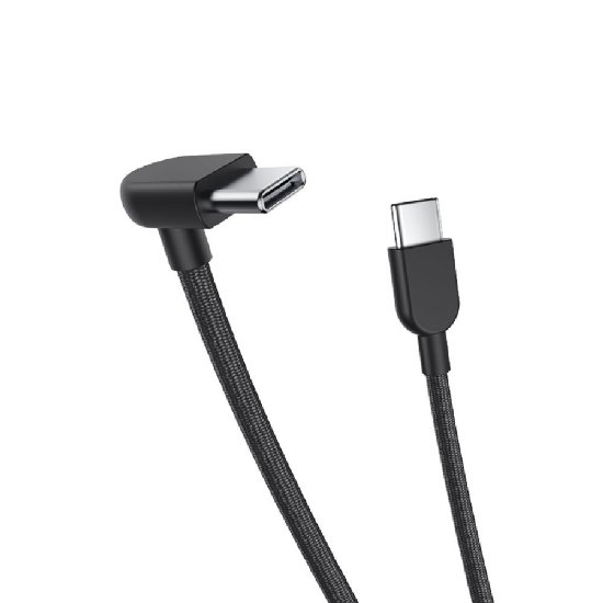 Kabel XIAOMI Mi, USB-C na USB-C, pleteni, 10cm, crni