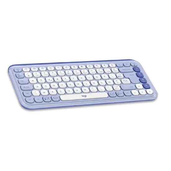 Tipkovnica + miš LOGITECH POP Icon Combo, bežična, US Layout, BT, ljubičasta