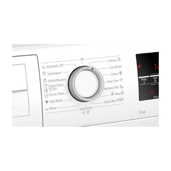 Perilica rublja BOSCH WAU28S60BY, 9 kg, 1400 o/min, iDOS, EcoSilence, AquaStop, energetski razred C, bijela