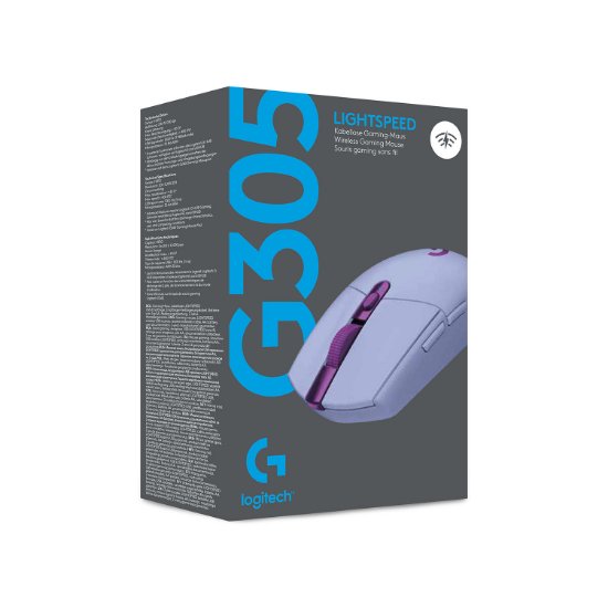 Miš LOGITECH Gaming G305 Lightspeed, bežični, optički, 12000dpi, lilac, USB