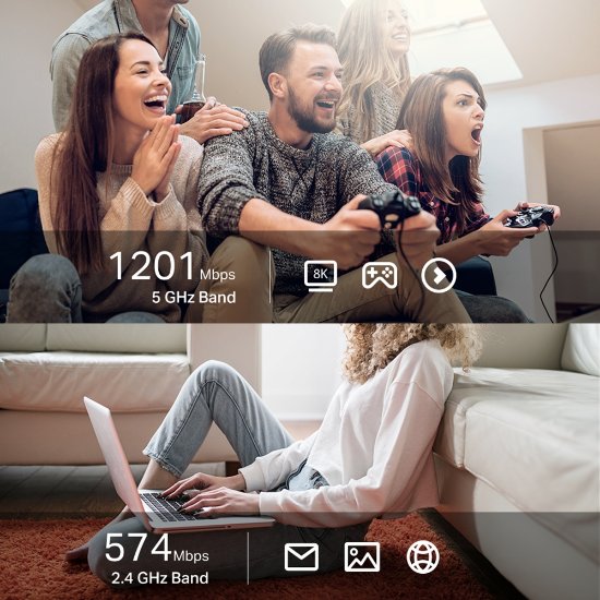 Mrežni adapter TP-LINK Archer TX20U Plus, AX1800, High Gain Dual Band Wi-Fi 6, USB adapter, za bežičnu mrežu