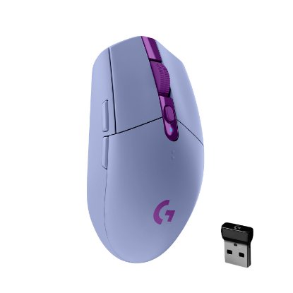 Miš LOGITECH Gaming G305 Lightspeed, bežični, optički, 12000dpi, lilac, USB