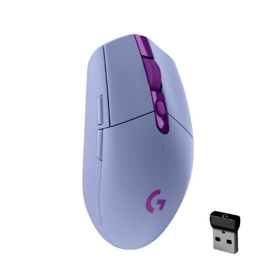 Miš LOGITECH Gaming G305 Lightspeed, bežični, optički, 12000dpi, lilac, USB