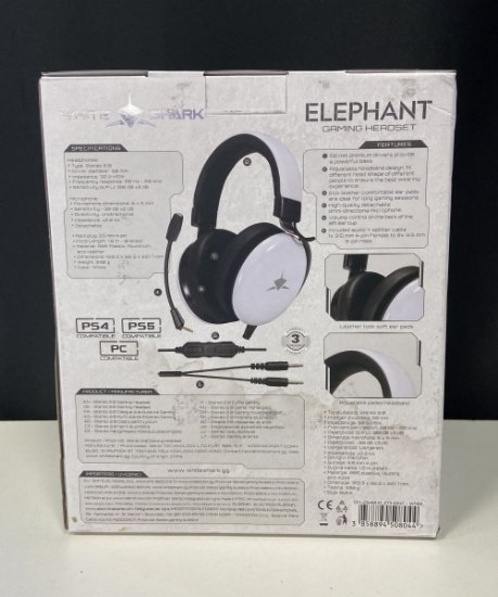 OPEN BOX - Slušalice WHITE SHARK GH-2540 Elephnat, bijele