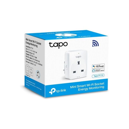 Bežična pametna utičnica TP-LINK Tapo P110, paljenje/gašenje uređaja putem mobilne aplikacije, WiFi