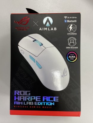 RABLJENI - Miš ASUS ROG Harpe Ace Aim Lab Edition, optički, 36000dpi, USB, bežični, bijeli