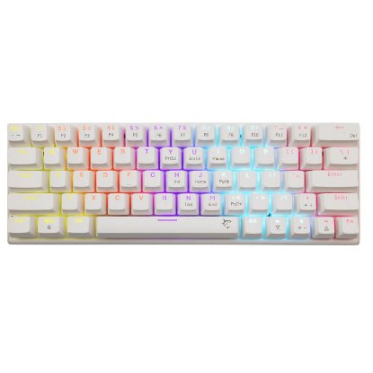 Tipkovnica WHITE SHARK GK-002211V2 Wakizashi-2, RGB, crveni switch, mehanička, US/HR, bijela