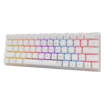 Tipkovnica WHITE SHARK GK-002211V2 Wakizashi-2, RGB, crveni switch, mehanička, US/HR, bijela