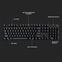 Tipkovnica LOGITECH Gaming G413 SE, mehanička, crna, USB, US layout