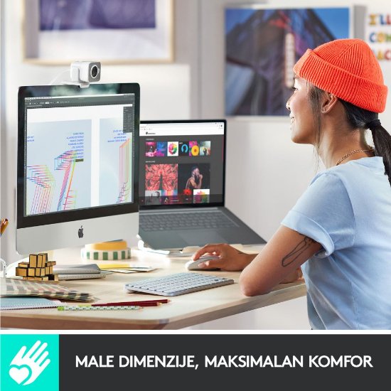 Tipkovnica LOGITECH MX Keys mini za Apple, bežična, BT, srebrna