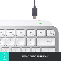 Tipkovnica LOGITECH MX Keys mini za Apple, bežična, BT, srebrna