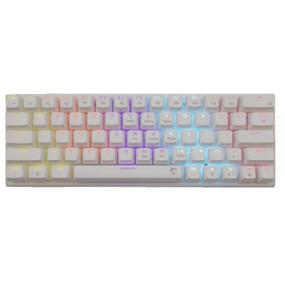 Tipkovnica WHITE SHARK GK-002212V2 Wakizashi-2, RGB, crveni switch, mehanička, UK/HR, bijela