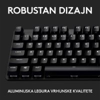 Tipkovnica LOGITECH Gaming G413 SE, mehanička, crna, USB, US layout