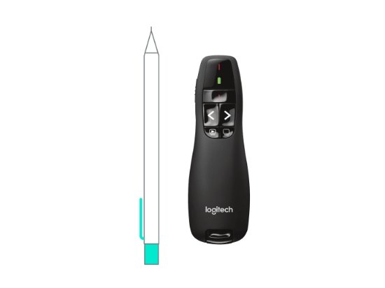 Prezenter LOGITECH R400, laser, bežični, retail