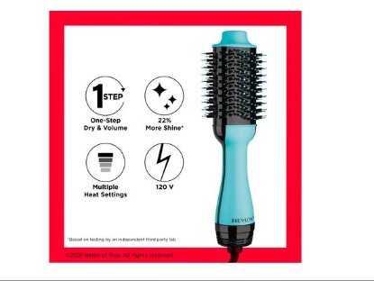 Četka za kosu REVLON Salon 2u1, sušenje i povećanje volumena kose, mint