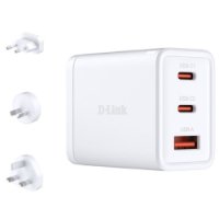 OPEN BOX - Kućni punjač D-LINK DCP-651, 65W, 2xUSB-C, 1xUSB-A, QC, PD, bijeli