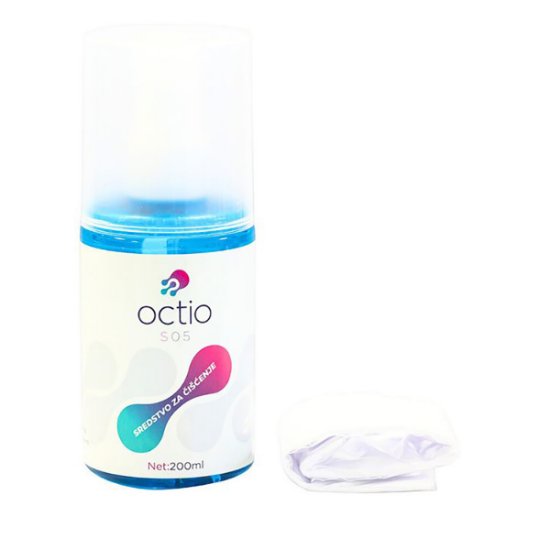 Sredstvo za čišćenje OCTIO S05, za ekrane, krpica, sprej, 200ml