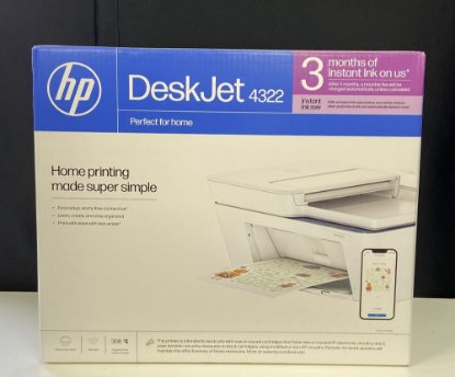 RABLJENI - Multifunkcijski printer HP DeskJet 4322 AiO A24HNB, printer/scanner/copy, 1200 dpi, WiFi, USB, bijeli