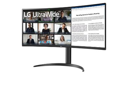Premium monitor 34" LG UltraWide 34WR55QK-B.AEU, UWQHD, VA, 100Hz, 5ms, 300cd/m2, zakrivljeni, crni