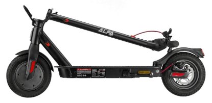Električni romobil ALFA E-POWER AS30, autonomija do 30km, brzina 25km/h, kotači 10˝, crni