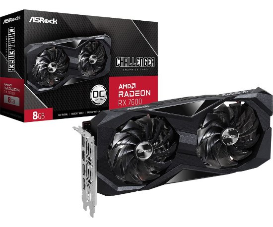 Grafička kartica ASROCK Radeon RX 7600 Challenger OC, 8GB GDDR6