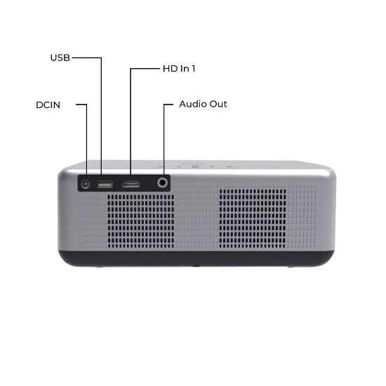 Projektor LCD, VANKYO Performance V700G, 1920x1080, 400 ANSI Lumena, Google TV, bijeli, projekcijsko platno 100"