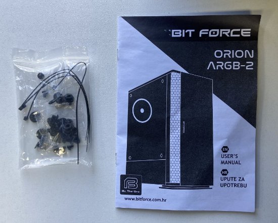 OPEN BOX - Kućište BIT FORCE ORION ARGB-2, MIDI, ATX, window, crno, bez napajanja