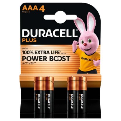 Baterija AAA DURACELL MN2400 Plus Power Boost AAA, 1.5 V, 4 kom