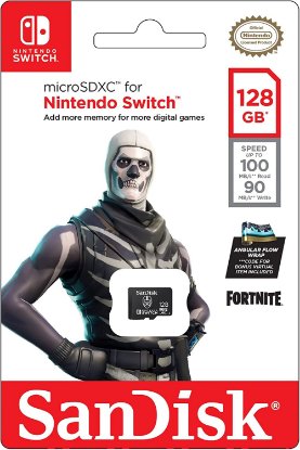 Memorijska kartica SANDISK Fortnite Edition, Skull Trooper, microSDXC, 128 GB, SDSQXAO-128G-GN6ZG, UHS I Card