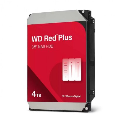 Tvrdi disk 4 TB WESTERN DIGITAL Red Plus WD40EFZZ, SATA3, 128MB cache, 5400 okr.min, 3.5" NAS