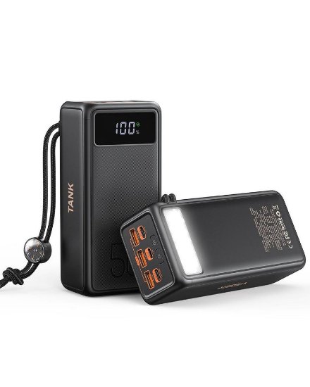 Mobilni USB punjač VEGER Tank Boost, 56000 mAh, crni