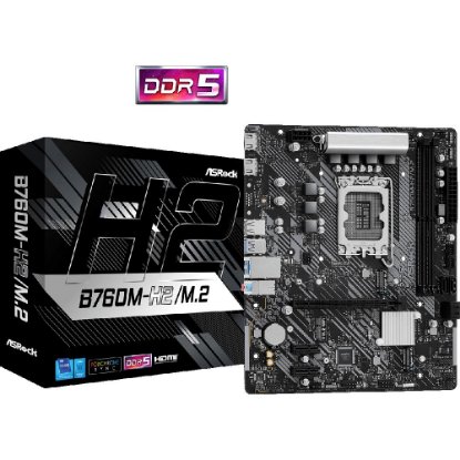Matična ploča ASROCK B760M-H2/M.2, INTEL B760, DDR5, mATX, s. 1700