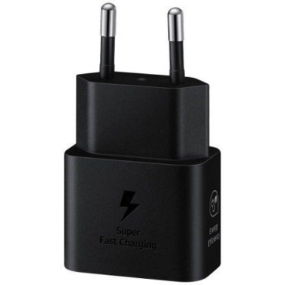 Kućni punjač SAMSUNG T2510, 25W, USB-C, bez kabela, crni