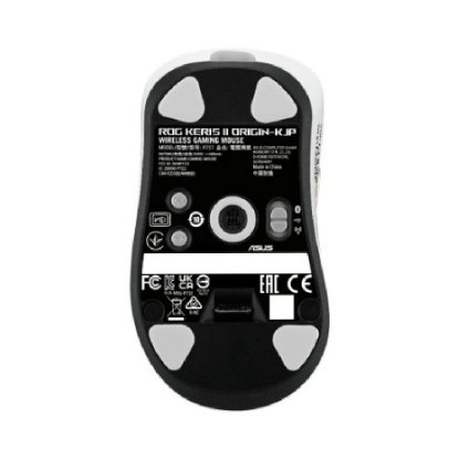 Miš ASUS Keris II Origin KJP, RGB, optički, bežični, BT, 42000dpi, bijeli