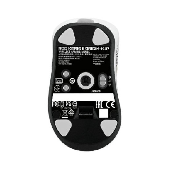 Miš ASUS Keris II Origin KJP, RGB, optički, bežični, BT, 42000dpi, bijeli