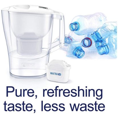 Vrč za filtriranje vode BRITA Aluna Memo, MAXTRA+, 2,4 l, sa dva filtera, bijeli