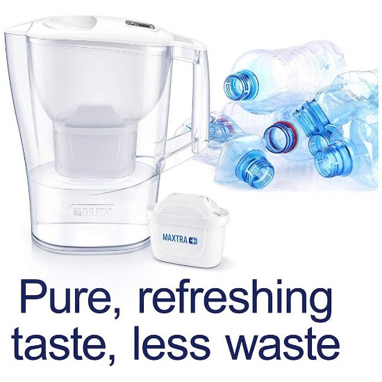 Vrč za filtriranje vode BRITA Aluna Memo, MAXTRA+, 2,4 l, sa dva filtera, bijeli
