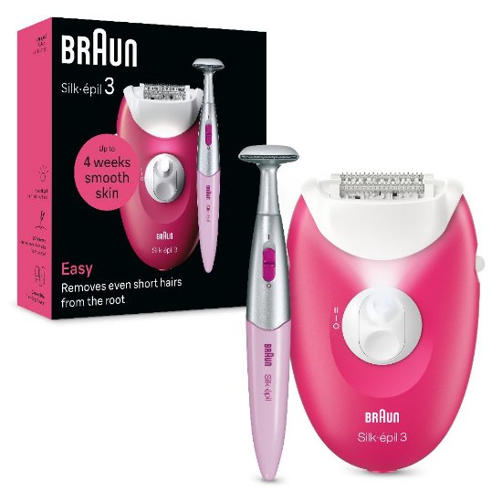 Epilator BRAUN SE3-202, Silk-epil, rozi