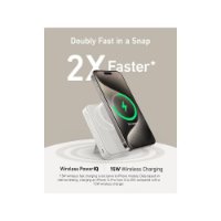 Prijenosna baterija ANKER MagGo 10K, 10000 mAh, Qi2, 15W, bijela