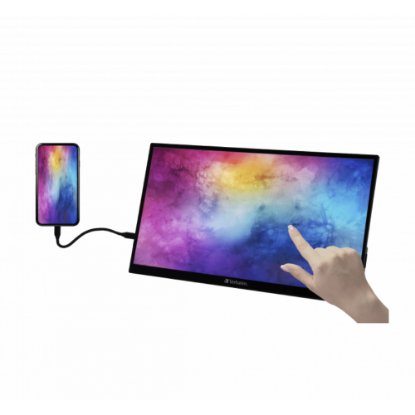 Prijenosni monitor 15.6" VERBATIM PMT-15, FHD, IPS, 60Hz, 6ms, 250cd/m2, FreeSync, crni