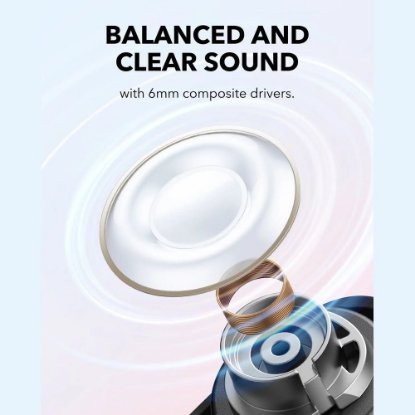 Slušalice ANKER SoundCore A30i, in-ear, bežične, Bluetooth, bijele